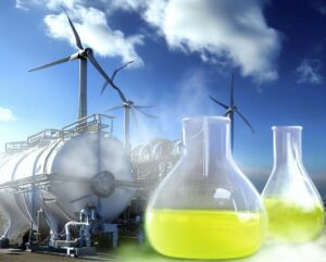 Concepto del amoníaco como fuente de energía