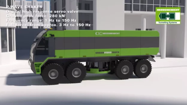 El Urban Vibro Truck y su funcionamiento. Fuente Herrenknecht AG