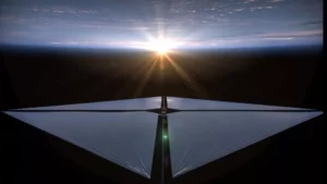 El sistema pluma de vela solar compuesta
