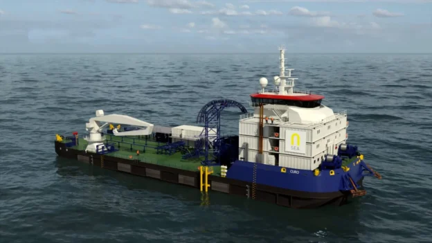 CURO el buque de reparación de cables submarino