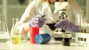 Study of different types of crude oil