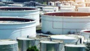 Impacto ambiental y riesgos de la gestión de residuos en tanques de almacenamiento.