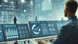 Control room operators in industrial process optimization