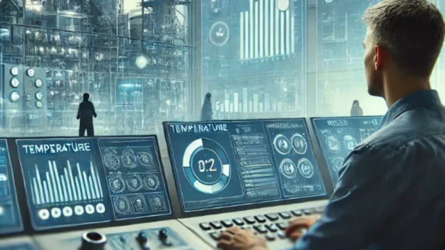 Control room operators in industrial process optimization