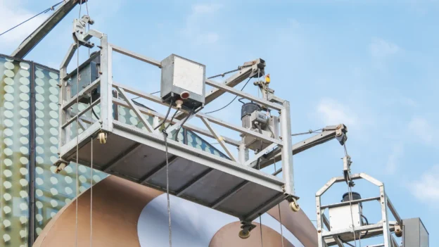 Suspended scaffolds: Types, components and main uses.