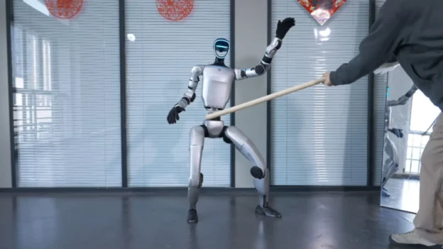 El robot Unitree G1 baila 