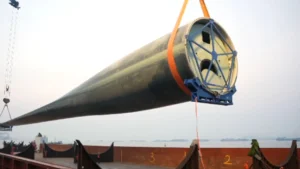la pala de turbina eólica más larga en China