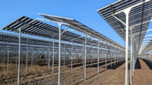 Planta fotovoltaica protege las siembras engranjas y genera energía solar