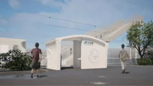 la primera estación ferroviaria impresa en 3D del mundo