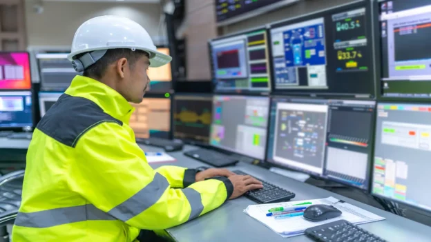 Importance of ergonomics in control rooms.