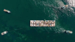 Colocan los primeros bloques de la isla energética belga en el Mar del Norte
