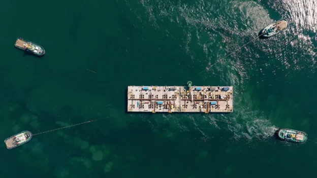 Colocan los primeros bloques de la isla energética belga en el Mar del Norte
