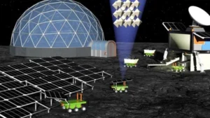 El desarrollo de células solares con polvo lunar simulado
