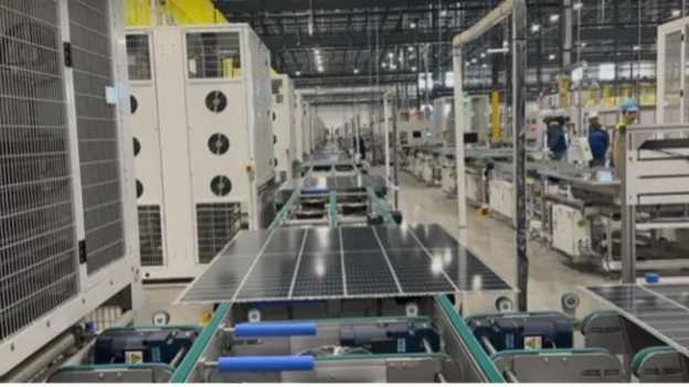 La nueva planta de planta de células solares en Texas