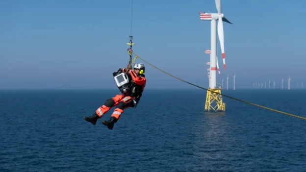 RWE simula rescate en alta mar