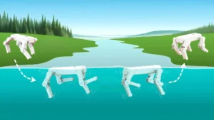 La locomoción dual del perro robótico anfibio permite conquistar tierra y agua